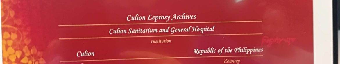 Culion Leprosy Archives designated as one of Asia-Pacific’s most important documentary collections